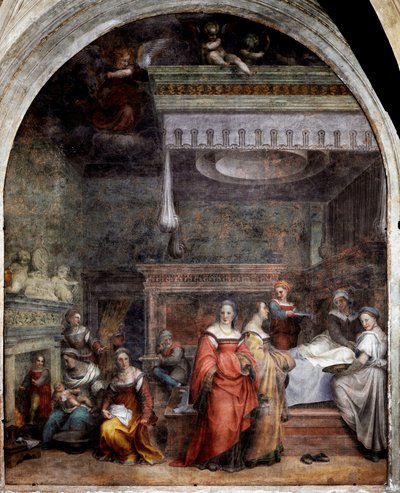 圣母壁画的诞生 – Andrea del Sarto (Andrea d