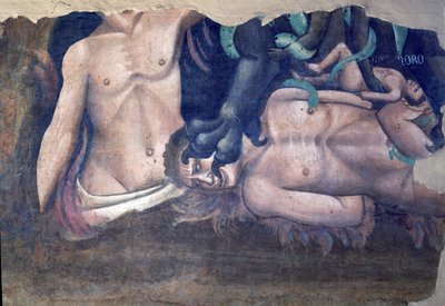 死亡的胜利，该死的1348壁画的折磨的细节 作者 安德里亚·迪·西奥内·奥卡尼亚