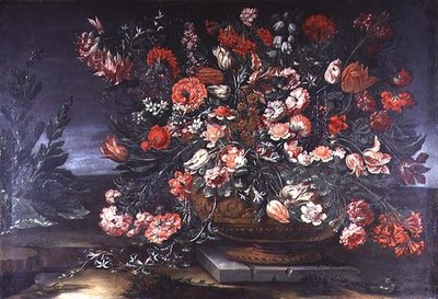 花的静物 作者 安德里亚·斯卡恰蒂