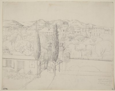 从我的窗子看佛罗伦萨的瓦尔丰达（从艺术家的窗子看佛罗伦萨的花园） 作者 安德鲁·路德维希·克鲁格