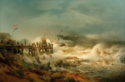 轮船出发 作者 安德烈亚斯·阿亨巴赫（Andreas Achenbach）