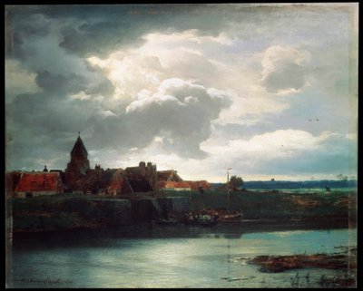 风景如画的河流，1866年 作者 安德烈亚斯·阿亨巴赫（Andreas Achenbach）