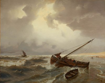 席凡宁根海滩 作者 安德烈亚斯·阿亨巴赫（Andreas Achenbach）