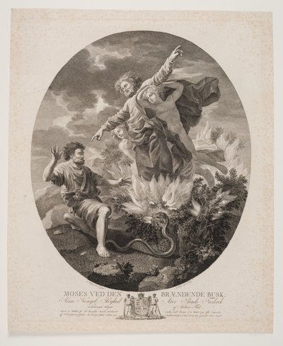 摩西与燃烧的荆棘 作者 尼古拉斯·普桑（Nicolas Poussin）