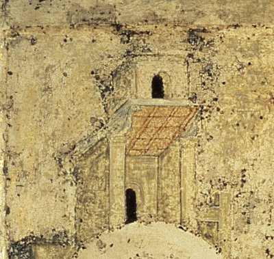 细节形式圣三一，1420年代（面板上的蛋彩画）（细节）（见39517） 作者 安德烈·鲁布列夫（Andrei Rublev）