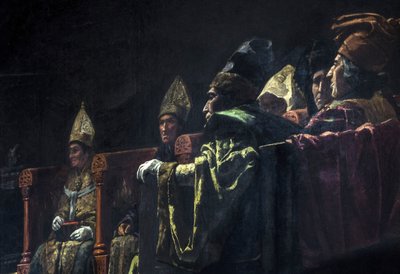 卡斯佩的妥协》（1412 年） - 历史画：《卡斯佩的妥协》 Par Parlade y Heredia, Andres (1859-1933) 作者 安德烈斯·帕拉德和埃雷迪亚