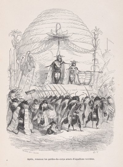 之后，带着可怕的刺痛的警卫队进来了，他们来自《P...的场景》，约1837-47。 作者 安德鲁·贝斯特·勒卢瓦