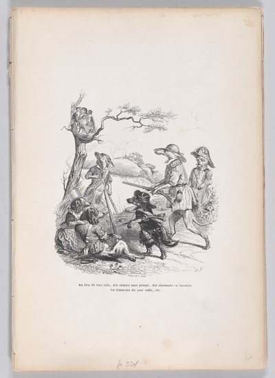 而不是这一切......来自《动物的私人和公共生活场景》，约...，约1837-47。 作者 安德鲁·贝斯特·勒卢瓦