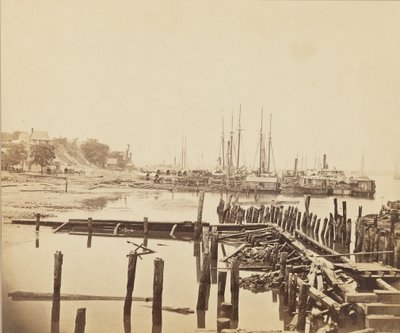 弗吉尼亚州的City Point，c.1861-1865（蛋白打印） 作者 安德鲁·约瑟夫·拉塞尔