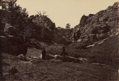 图版 10.魔鬼之门，戴尔克里克卡农，1869 年（照片） 作者 安德鲁·约瑟夫·拉塞尔