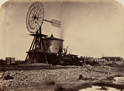 图版 16.拉莱米的风力磨坊，1869 年（照片） 作者 安德鲁·约瑟夫·拉塞尔