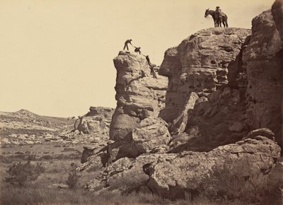 图版 21.高崖，黑山丘，1869 年（照片） 作者 安德鲁·约瑟夫·拉塞尔