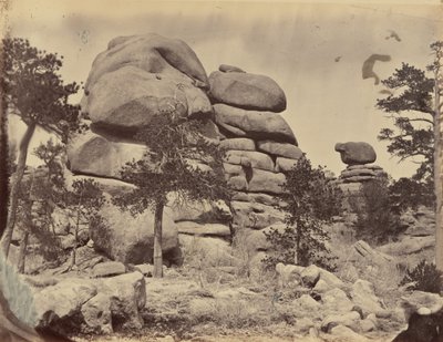 图版 3.花岗岩石，波弗特站附近，1869 年（照片） 作者 安德鲁·约瑟夫·拉塞尔