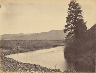 图 43.1869 年，从威廉明娜山口俯瞰韦伯谷（照片） 作者 安德鲁·约瑟夫·拉塞尔