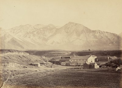 图版 49.杨百翰的棉纺和毛纺厂，1869 年（照片） 作者 安德鲁·约瑟夫·拉塞尔