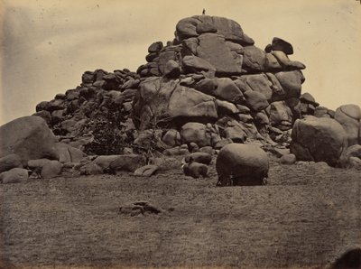 图版 6.骷髅岩，1869 年（照片） 作者 安德鲁·约瑟夫·拉塞尔