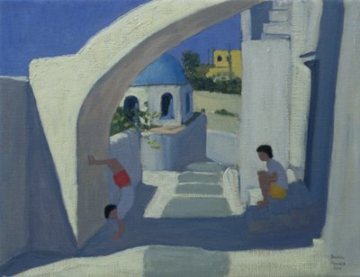 倒立，圣托里尼 作者 安德鲁·马卡拉（Andrew Macara）