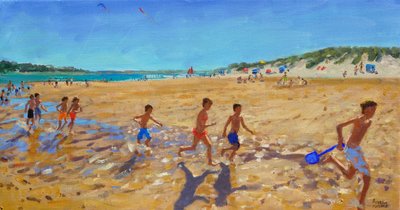 保持健康，Wells紧挨着大海，（布面油画） 作者 安德鲁·马卡拉（Andrew Macara）