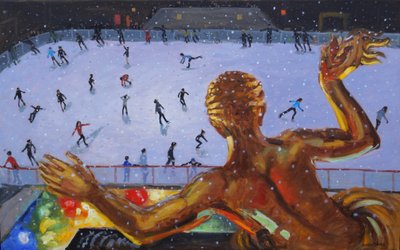 普罗米修斯，洛克菲勒溜冰场，纽约。 2018 作者 安德鲁·马卡拉（Andrew Macara）
