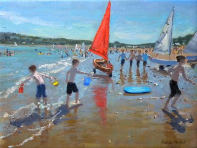 红帆》，2011 年（布面油画） 作者 安德鲁·马卡拉（Andrew Macara）