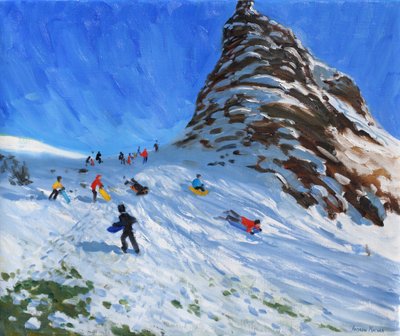 雪橇，Chrome Hill，Derbyshire，Peak; District; 作者 安德鲁·马卡拉（Andrew Macara）