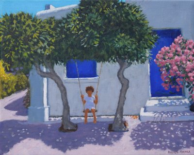 The swing,Rhodes,2020,(oil on canvas) 作者 安德鲁·马卡拉（Andrew Macara）