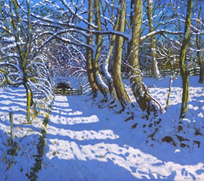隧道，Calke Abbey, Ticknall,Derby, 2021 (布面油画) 作者 安德鲁·马卡拉（Andrew Macara）