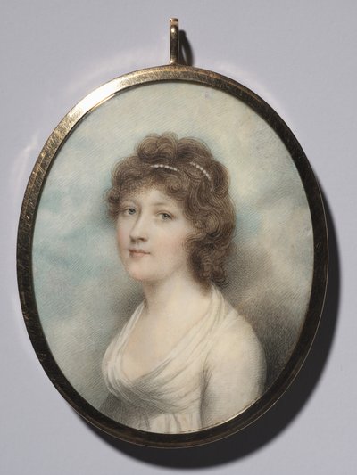 女人的画像，1790年代。 作者 安德鲁·普利默（Andrew Plimer）