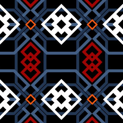 Andalucian geometric, 2018, digital 作者 安德鲁·沃森