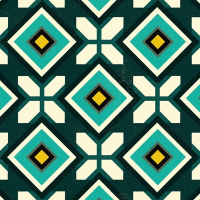 Green Spanish tile, 2018 (digital) 作者 安德鲁·沃森