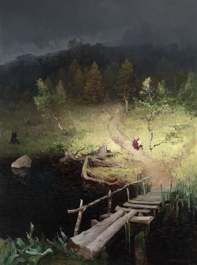 1918年暴风雨来临前 作者 安德烈·尼古拉耶维奇·谢尔德（Andrey Nikolayevich Shilder）