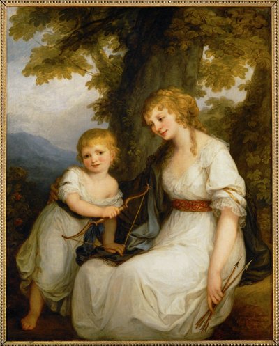 La Baronne de Kruedener et son fils - 克鲁德纳男爵夫人和她的儿子... 作者 当归考夫曼