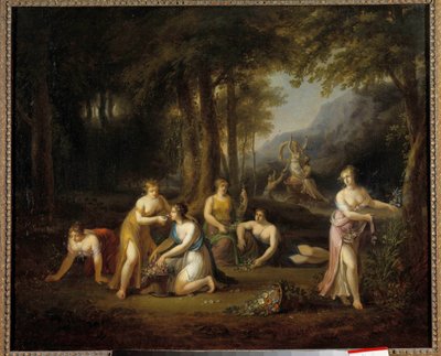 冥王星移除 Proserpine 绘画由 Angelica Kauffman (1740-1807) 18 世纪绘制。 Dim 0,40 x 0,56 m Tours Museum of Fine Arts 作者 当归考夫曼