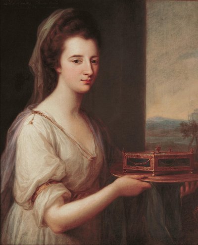 亨利埃塔·威廉姆斯·永利夫人肖像，约1769年。 作者 当归考夫曼