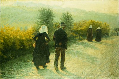 1890年星期日 作者 安吉洛·莫贝利（Angelo Morbelli）