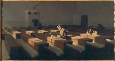 意大利，威尼斯，留下来的人的圣诞节 作者 安吉洛·莫贝利（Angelo Morbelli）