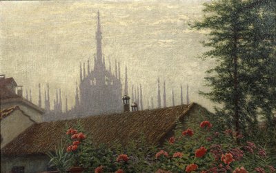 大教堂的塔楼，1900-1901年。 作者 安吉洛·莫贝利（Angelo Morbelli）