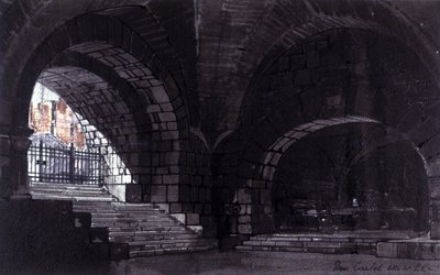 安杰洛·帕拉维奇尼为意大利作曲家朱塞佩·威尔第（1813-1901 年）创作的歌剧《唐·卡洛斯》第四幕第二场场景设计，于 1912 年 10 月 26 日在米兰斯卡拉歌剧院演出 。 作者 安杰洛·帕拉维奇尼