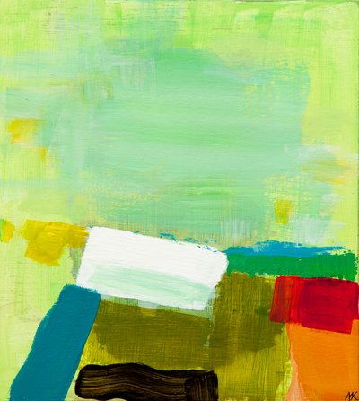 Landscape: Red and Lime, 2012 作者 安吉·肯伯（Angie Kenber）