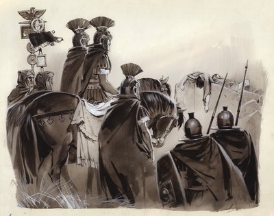 布鲁图和卡西乌斯之死（水粉画纸） 作者 安格斯·麦克布莱德