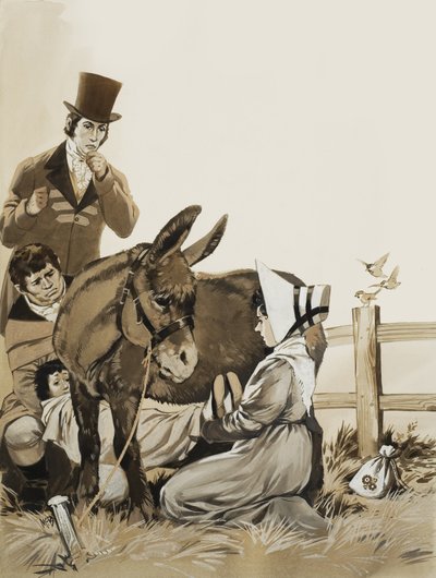 约翰-康斯特布尔（1776-1837 年）和《治疗百日咳的药方》（纸面水粉画） 作者 安格斯·麦克布莱德