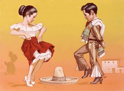 身着民族服装的墨西哥儿童 作者 安格斯·麦克布莱德