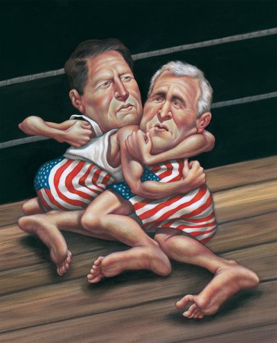 史诗之战》，2000 年（插图板上的丙烯画） 作者 安妮塔昆兹