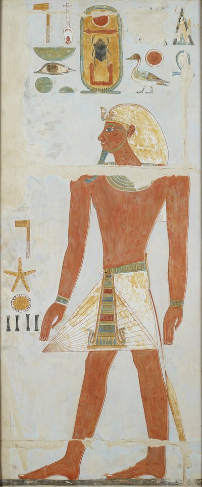 壁画副本，Deir el Bahri大庙，阿努比斯礼拜堂，20世纪 作者 安娜