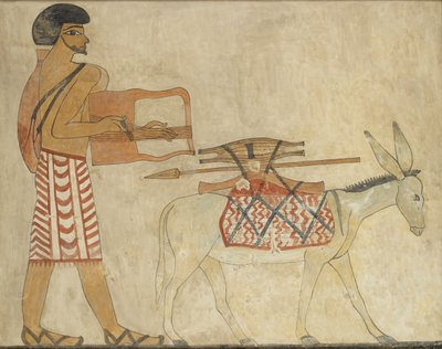 壁画副本，Khnumhotpe三世的私人墓3，Beni Hasan，20世纪 作者 安娜