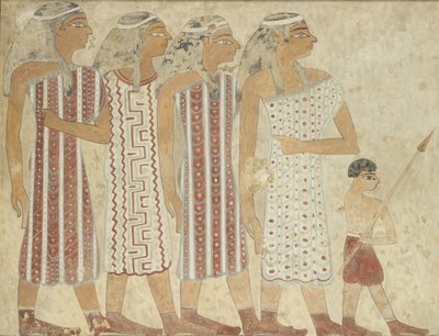 壁画副本，Khnumhotpe三世的私人墓3，Beni Hasan，20世纪 作者 安娜