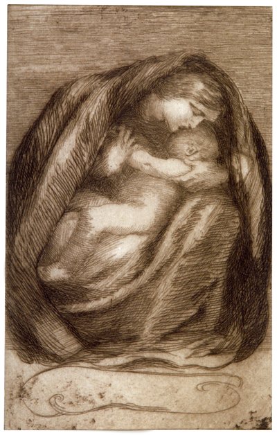 母与子》，1911年 作者 安娜·李·梅里特