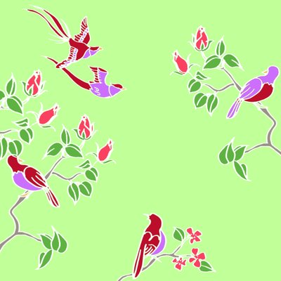 开花鸟 作者 安娜·普拉茨（Anna Platts）