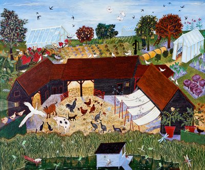 家庭种植，2013 年（丙烯酸） 作者 