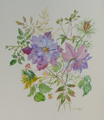 静物花卉，2021 年（绘画） 作者 